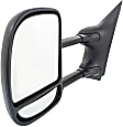 4-bolt mount, Driver Side Towing Mirror, Manual Adjust, Non-Heated, Manual Folding, Textured Black, No Signal Light, No Memory, No Puddle Light, No Auto-Dimming, No Blind Spot Feature