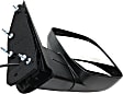 2003-2008 Ford E-150 - 4-bolt mount, Passenger Side Mirror, Power, Non-Heated, Manual Folding, Textured Black, No Signal Light, No Memory, No Puddle Light, No Auto-Dimming, No Blind Spot Feature