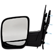 2003 Ford E-250 - Driver Side Mirror, Manual Adjust, Non-Heated, Textured Black, Manual Folding, No Signal Light, No Blind Spot Feature, No Memory, No Puddle Light, No Auto-Dimming