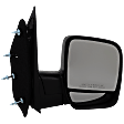 2005 Ford E-350 Super Duty Base - 4-bolt Mount, Passenger Side Mirror, Manual Adjust, Non-Heated, Textured Black, Manual Folding, No Signal Light, No Blind Spot Feature, No Memory, No Puddle Light, No Auto-Dimming