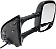 2006 Ford F-250 Super Duty - Passenger Side Towing Mirror, Power Adjust, Heated, Textured Black, Manual Folding, In-housing Signal Light, With Blind Spot Glass, No Memory, No Puddle Light, No Auto-Dimming