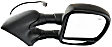 Passenger Side Towing Mirror, Power Adjust, Manual Folding, Heated, Paintable, In-housing Signal Light, No Memory, No Puddle Light, No Auto-Dimming, With Blind Spot Glass