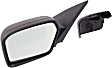2010 Ford Fusion S - Driver Side Mirror, Power Adjust, Non-Heated, With 1 Paintable and 1 Textured Black Cap, Non-Folding, No Signal Light, No Blind Spot Feature, No Memory, No Puddle Light, No Auto-Dimming