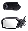 2010 Ford Fusion SEL - Driver Side Mirror, For Models Without Blind Spot Information System, Power Adjust, Heated, With 1 Paintable and 1 Textured Black Cap, Non-Folding, No Signal Light, No Blind Spot Feature, No Memory, With Puddle Light, No Auto-Dimming~