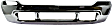 2001-2004 Ford F-250 Super Duty - Front Bumper, Chrome, Without Molding Holes, Without Pad Holes, Without Mounting Brackets