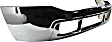 2001-2004 Ford F-250 Super Duty - Front Bumper, Chrome, Without Molding Holes, Without Pad Holes, Without Mounting Brackets