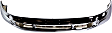 2001-2004 Ford F-250 Super Duty - Front Bumper, Chrome, Without Molding Holes, Without Pad Holes, Without Mounting Brackets