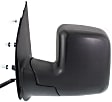 4-bolt mount, Driver Side Mirror, Power Adjust, Non-Heated, Manual Folding, Textured Black, No Signal Light, No Memory, With Puddle Light, No Auto-Dimming, No Blind Spot Feature