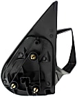 Passenger Side Mirror, Manual Adjust, Manual Folding, Non-Heated, Textured Black, No Signal Light, No Memory, No Puddle Light, No Auto-Dimming, No Blind Spot Feature