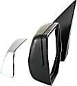 Driver Side Mirror, Power Adjust, Non-Heated, Manual Folding, With 1 Chrome and 1 Paintable Cap, No Signal Light, No Memory, With Puddle Light, No Auto-Dim, No Blind Spot Feature