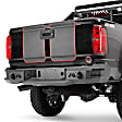 CC15-W3350-1 Rear Bumper, Black