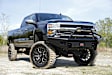 CH08-S2062-1 Front Black Steel Grille Guard, Gloss Black Powdercoated, with Pre-Runner Grille Guard