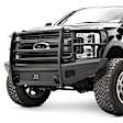 FS17-Q4160-1 Front Bumper, Black, with Full Grill Guard and Tow Hooks