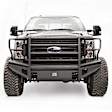FS17-Q4160-1 Front Bumper, Black, with Full Grill Guard and Tow Hooks