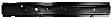 0482-301 L Rocker Repair Panel - Driver Side, Primed, Steel, Direct Fit