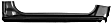 0812-102 R Front, Passenger Side Rocker Panel