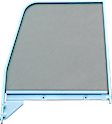 0847-915 Front, Driver Side Door Glass, Green Tint