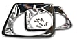 1972 Chevrolet C10 Pickup - Driver and Passenger Side (Set Of 2) Headlight Bezel, Chrome