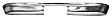 0849-090 C Rear Bumper, Chrome, Stepside