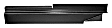 0850-301 L Rocker Repair Panel - Driver Side, Primed, Steel, Direct Fit