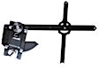 0850-981 L Front, Driver Side OE Replacement Series Manual Window Regulator, Without Motor