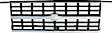 0851-045 OE Replacement Series Grille Chrome Shell with Painted Gray Insert