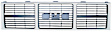 0851-062 OE Replacement Series Grille Silver Shell with Gray Insert