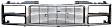 0853-041 OE Replacement Series Grille Silver Shell with Black Insert