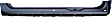 2011 GMC Sierra 3500 HD - Driver Side Rocker Panel, Extended Cab Pickup