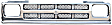 0870-044 OE Replacement Series Grille Chrome Shell with Black Insert