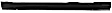 1582-105 L Driver Side Rocker Panel, Extended Cab Pickup (Quad Cab)