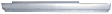 N0749100L Rocker Repair Panel - Driver Side, Unprimed, Steel, Direct Fit