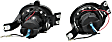 5021250 Front, Driver and Passenger Side Halogen Fog Light, With bulb(s), Projector Series
