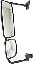2004-2016 Freightliner Columbia - Driver Side Mirror, Manual Adjust, Non-Heated, Manual Folding, Chrome, No Signal Light, No Memory, No Puddle Light, No Auto-Dimming, No Blind Spot Feature