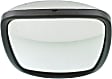 Driver or Passenger Side Mirror, Manual Adjust, Non-Heated, Manual Folding, Chrome, No Signal Light, No Memory, No Puddle Light, No Auto-Dimming, No Blind Spot Feature