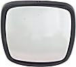 Lower, Driver or Passenger Side Mirror Glass, Heated, Convex, 12 volts, With backing plate