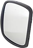 Lower, Driver or Passenger Side Mirror Glass, Heated, Convex, 12 volts, With backing plate