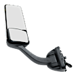 Driver Side Mirror, Power Adjust, Heated, Manual Folding, Chrome, No Signal Light, Without Memory Recall, No Puddle Light, No Auto-Dimming, No Blind Spot Feature