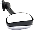 Driver Side Mirror, Manual Adjust, Non-Heated, Manual Folding, Chrome, No Signal Light, No Memory, No Puddle Light, No Auto-Dim, No Blind Spot Feature