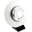 34118854273 Front, Driver or Passenger Side Brake Disc, Plain Surface, 5 Lugs, OE Replacement Series