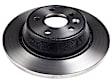 BD6769 Rear, Driver or Passenger Side Brake Disc, Plain Surface, 5 Lugs