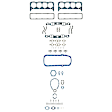 260-1000BT Engine Gasket Set Overhaul