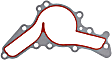 35897 Water Pump Gasket - Direct Fit, Sold individually
