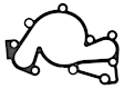 35919 Water Pump Gasket - Direct Fit, Sold individually