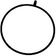 61713 Throttle Body Gasket - Direct Fit, Sold individually