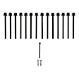 ES 71334 OE Replacement Series Cylinder Head Bolt, Set of 14
