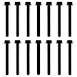 ES 72155-1 OE Replacement Series Cylinder Head Bolt, Set of 14