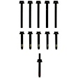 ES 72155 OE Replacement Series Cylinder Head Bolt, Set of 10