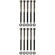 ES 72249-2 OE Replacement Series Cylinder Head Bolt, Set of 10