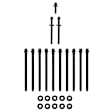 ES 72451 OE Replacement Series Cylinder Head Bolt, Set of 10